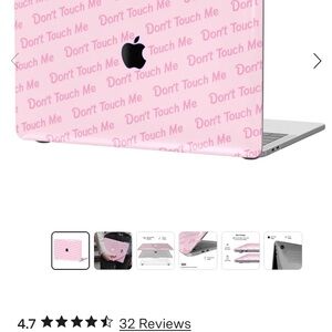 Velvet Caviar Macbook 13” case ‘Don’t Touch Me’